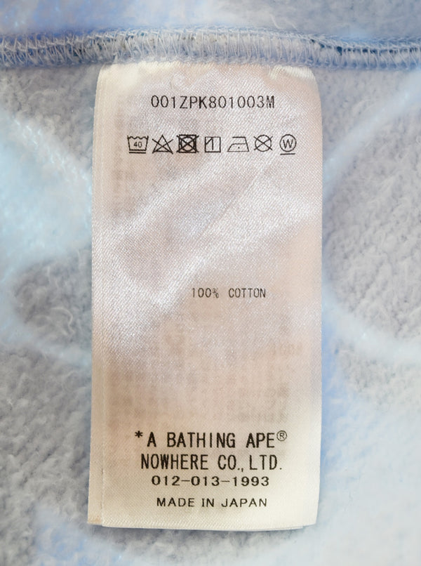 アベイシングエイプ A BATHING APE ABCcamo Tigercamo Full zip hoody ABCカモ タイガーカモ フルジップフーディ  001ZPK801003M パーカ ブルー Lサイズ 103MT-3233