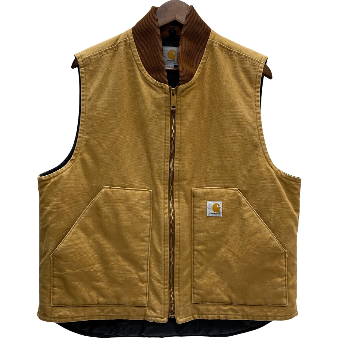 曜日割引対象外】 カーハート Carhartt ダックベスト ベスト ベージュ 曜日割引対象外】 カーハート Carhartt ダックベスト ベスト ベージュ