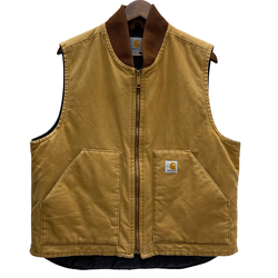 【曜日割引対象外】 カーハート Carhartt ダックベスト ベスト ベージュ Lサイズ 201MT-4447 VB