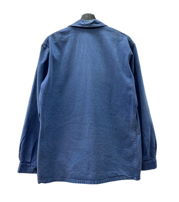 ヴィンテージ vintage 60s~ 60年代 ユーロワーク フレンチ カバーオール ワークジャケット コットンツイル フェード 青 ジャケット 無地 ブルー 104MT-1329