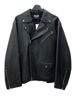 メゾンスペシャル MAISON SPECIAL 21AW Prime Over Double Riders Jacket プライム オーバー ダブル ライダース ジャケット ダブルジップ アウター 黒 11222211205 サイズ 01 ジャケット 無地 ブラック 104MT-1919