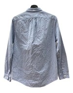 ダブルアールエル RRL BUTTONDOWN OXFORD SHIRT ボタンダウン オックスフォード シャツ 長袖 インパクト21 Ralph Lauren 青 HS-RL-HM-4684 長袖シャツ 無地 ブルー Mサイズ 104MT-2248