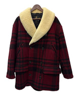【曜日割引対象外】 ヴィンテージ vintage 80's 80s 80年代 レイクランド Lakeland 襟ボア  ピーコート コート レッド 42サイズ 201MT-3175 VB