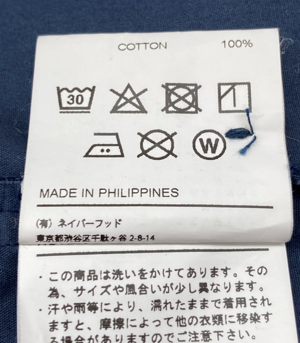 ネイバーフッド NEIGHBORHOOD CLASSIC WORK SHIRT クラシック ワーク シャツ 半袖 紺 半袖シャツ ロゴ ネイビー Lサイズ 104MT-1535