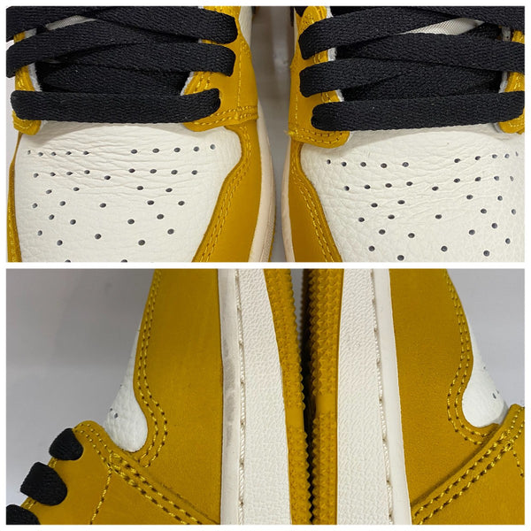 ナイキ NIKE AIR JORDAN 1 RETRO HIGH OG GS FD1437-701 レディース靴 スニーカー イエロー 23.5cmサイズ 201-shoes1403