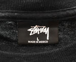 ステューシー STUSSY William Shakespeare ウィリアム・シェイクスピア MADE in MEXICO メキシコ製 SSリンクロゴ ストックロゴ ロンT ブラック Lサイズ 103MT-2987