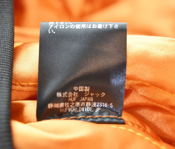 ハフ HUF BACK 2 BACK REVERSIBLE JACKET リバーシブル ジャケット ボンバージャケット 黒 JK00451 ジャケット ブラック Lサイズ 103MT-2686