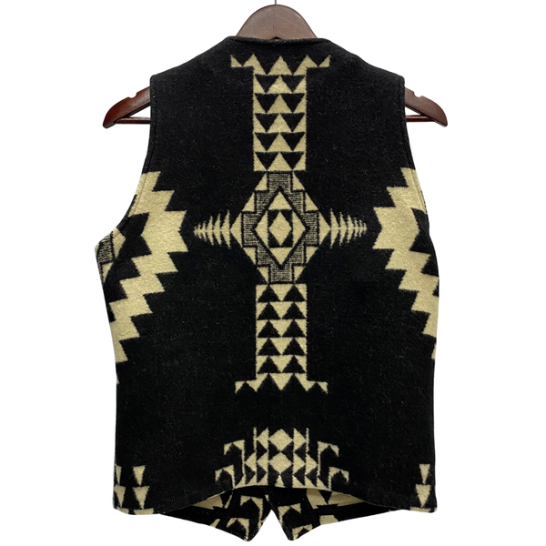 【曜日割引対象外】 ジェラード JELADO セーラムベスト Salem Vest ウール チマヨ柄 ベスト ブラック Mサイズ 201MT-4554 VB