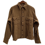 【曜日割引対象外】 ヴィンテージ vintage 30's WOOLRICH Wool Shirt NRAタグ チェック 長袖シャツ ブラウン 201MT-3804 VB