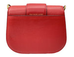 ラルフローレン RalphLauren POLO ポロ Pebbled Leather Lennox Bag ペブルドレザー レノックスバッグ スモール クロスボディ 斜め掛け RED 赤 バッグ レディースバッグ ショルダーバッグ・メッセンジャーバッグ ロゴ レッド 104B-61