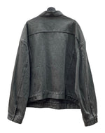 イージー YEEZY SEASON 5 DENIM JACKET デニム ジャケット ワーク オーバーサイズ Gジャン アウター 灰 ジャケット 無地 グレー XLサイズ 104MT-1705