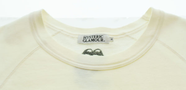 ヒステリックグラマー  HYSTERIC GLAMOUR THE ROLLING STONES ローリングストーンズ 半袖スウェットバンドＴ 白 0221CS04 Tシャツ ホワイト Mサイズ 103MT-2729