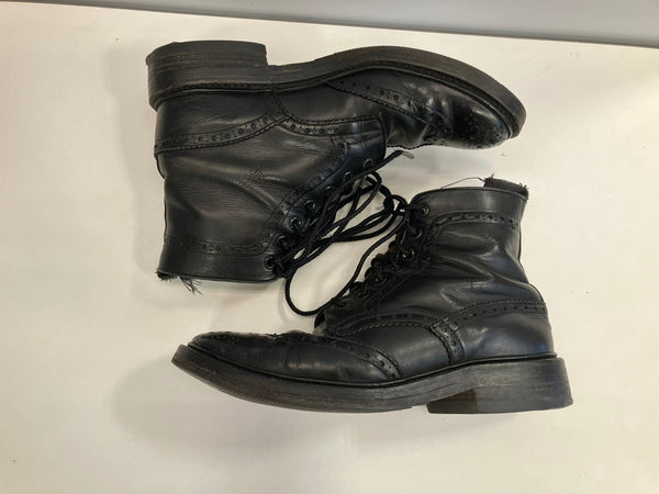 トリッカーズ Trickers MALTON D BLACK モールトン ウイングチップ カントリーブーツ MADE IN ENGLAND イングランド製 英国製 M2508 メンズ靴 ブーツ カントリー ブラック UK7 1/2 101sh-2215