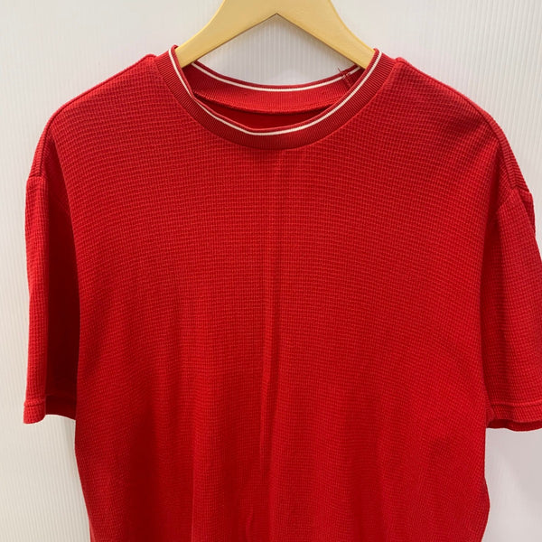 シュプリーム SUPREME Stripe Rib Waffle Top Tシャツ レッド Mサイズ 201MT-4045