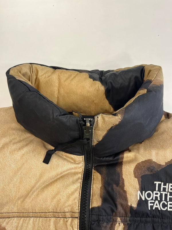 ノースフェイス THE NORTH FACE ×SUPREME 21AW  Bleached Denim Print Nuptse Jacket ブリーチ デニム プリント ヌプシ ジャケット ND52100I XL ジャケット マルチカラー LLサイズ 101MT-5015