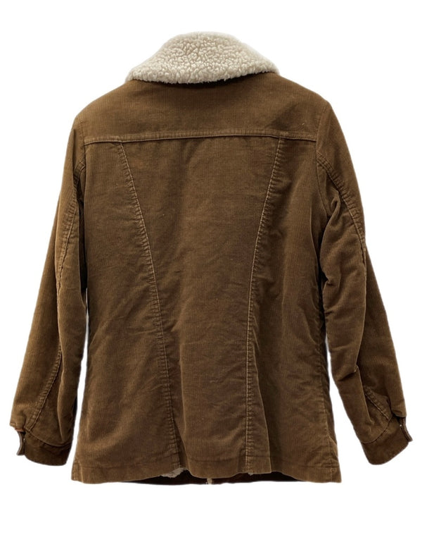 ラングラー Wrangler RANCH COAT ランチ コート 裏ボア コーデュロイ ボタン アウター ジャケット Wrange Coat 茶 ジャケット ロゴ ブラウン Sサイズ 104MT-1715