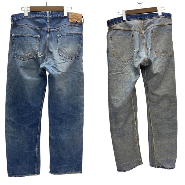 【曜日割引対象外】 リーバイス Levi's 60's 501XX ギャラ無し 紙パッチ デニム ブルー W34サイズ 201MB-969 VB