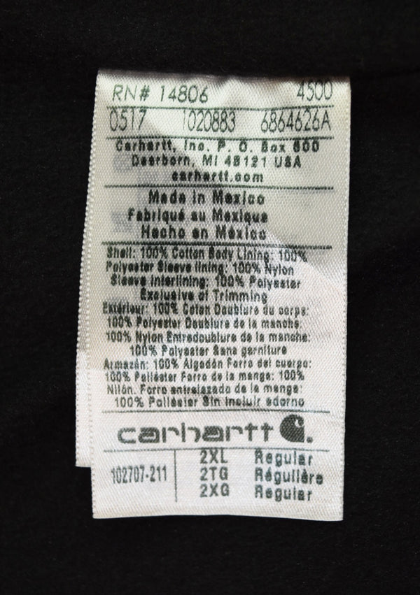 カーハート Carhartt フルスイングチョアコート Full Swing Chore Coat 刺繍 企業系 ダック 102707-211 ジャケット ブラウン 3Lサイズ 103MT-2916