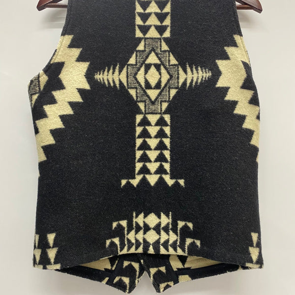 【曜日割引対象外】 ジェラード JELADO セーラムベスト Salem Vest ウール チマヨ柄 ベスト ブラック Mサイズ 201MT-4554 VB