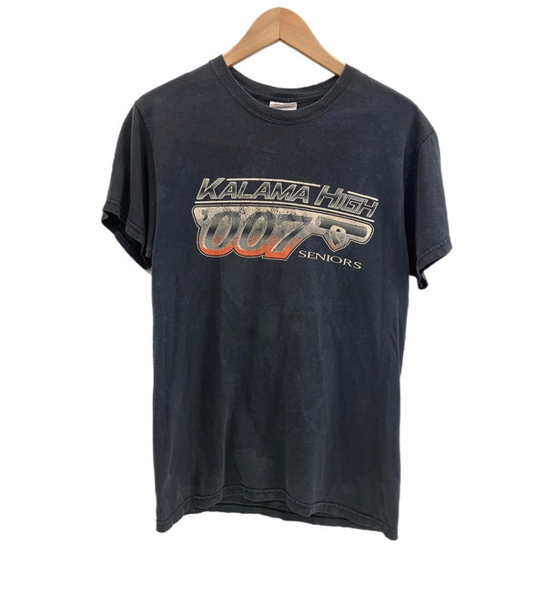 US US古着 00's Hanes KALAMA HIGH 007 SENIORS 映画 プロモーション ムービーT  VINTAGE ヴィンテージ Tシャツ ブラック Sサイズ 101MT-4817