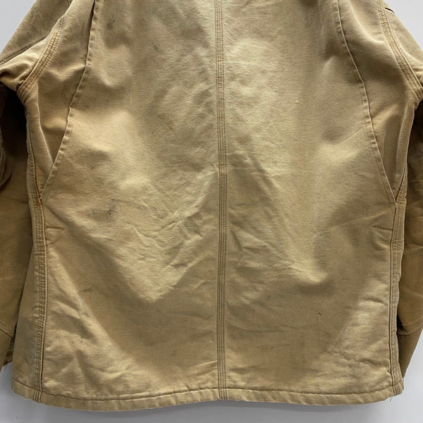【曜日割引対象外】 カーハート Carhartt 80's 90's チョアコート中綿 キルティングライナー ダック カバーオール ジャケット ベージュ 201MT-4551 VB
