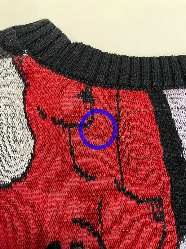 ワコマリア WACKO MARIA 総柄 ニット セーター マルチカラー Mサイズ 101MT-4278