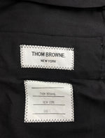 トムブラウン THOM BROWNE NEW YORK TWILL CHINO TROUSERS ツイル チノ トラウザー トリコロール ジップフライ ズボン パンツ 紺 無地 MTU187A-00087 チノパン ネイビー Lサイズ 104MB-138