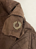ベルスタッフ BELSTAFF パテッドジャケット TRIALMASTER LEGEND 2007 4ポケット コットンキャンバス made in ENGLAND イングランド製 XXL ジャケット ブラウン 101MT-5367