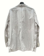ヨーク YOKE 22SS STRIPE DOUBLE BRESTED SHIRT JACKET ストライプ ダブル ブレスト シャツ ジャケット テーラード 灰 YK22SS0331J サイズ 3 ジャケット ストライプ グレー 104MT-1128