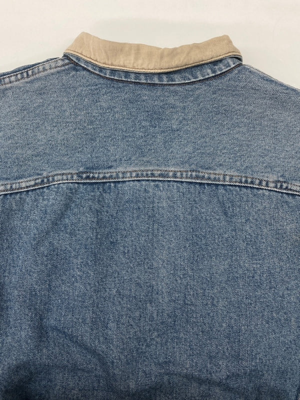 チャップス CHAPS 70s 80s DENIM JACKET デニム ジャケット 裏地ブランケット ボタン Gジャン アウター インディゴ Ralph Lauren 青 ジャケット 無地 ブルー Mサイズ 104MT-2068