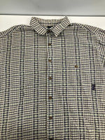 パタゴニア PATAGONIA 2000年製 00’s A/C Shirt  ACシャツ チェックシャツ シャドーチェック ポルトガル製 ORGANIC COTTON  52917 半袖シャツ グレー Mサイズ 101MT-4763