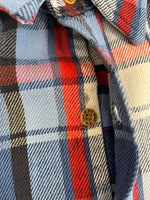 ビッグマック BIG MAC 80s～ ヴィンテージ Vintage コットン ネルシャツ チェックシャツ US古着 青 白 赤 XL 長袖シャツ ブルー LLサイズ 101MT-4090