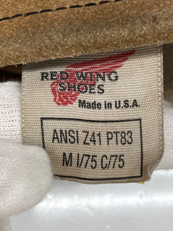 レッドウィング RED WING ENGINEER BOOTS suede エンジニア ブーツ スエード ANSI Z41 PT83 茶 8268 メンズ靴 ブーツ エンジニア ベージュ サイズ 7D 104S-1057