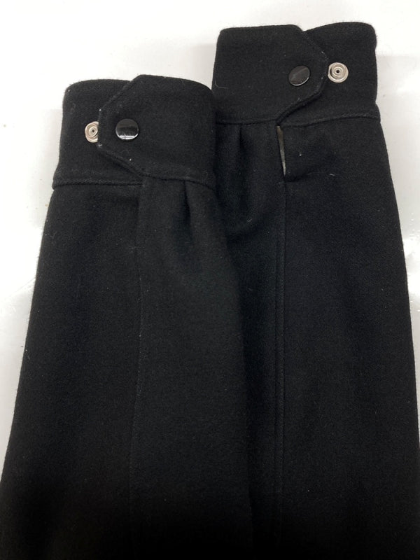 キャリー CALEE WOOL MELTON COACH JACKET ウール メルトン コーチ ジャケット ボタン 裏キルティング アウター 黒 ジャケット ロゴ ブラック XLサイズ 104MT-2146