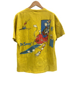 ヴィンテージ vintage US古着 90's 90s Dr.Seuss ©1999 CAT IN THE HAT ドクター・スース シングルステッチ キャラクター - Tシャツ イエロー 101MT-3743