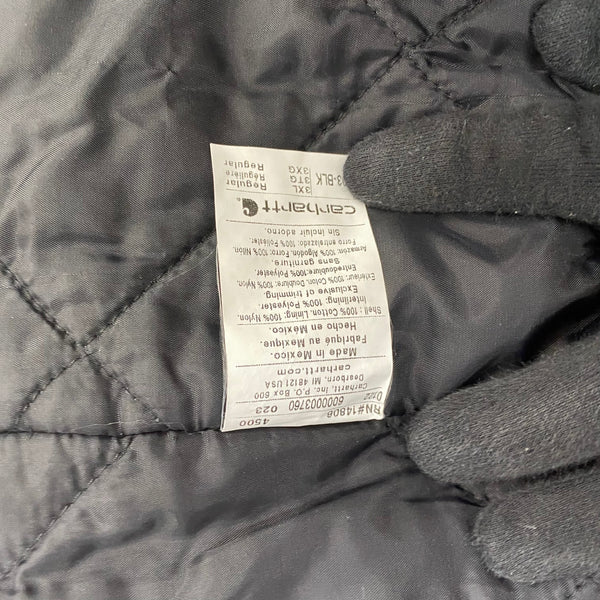 【曜日割引対象外】 カーハート Carhartt トラディショナルコート ダック地 ワークジャケット コート ブラック 3XLサイズ 201MT-3900 VB