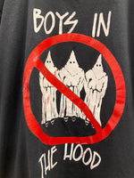 ヴィンテージ vintage BOYS IN THE HOOD T-shirt 黒 プリント袖シングル US古着 XL Tシャツ ブラック LLサイズ 101MT-3187