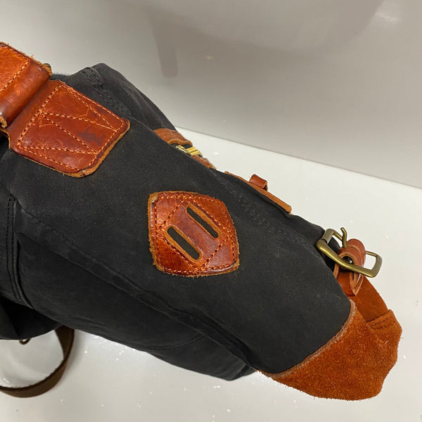 マスターピース MASTERPIECE x Smith Butler レザー 1661 バッグ メンズバッグ ショルダーバッグ・メッセンジャーバッグ ブラック 201goods-773