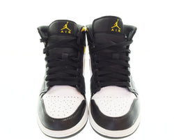 ナイキ NIKE AIR JORDAN 1 MIDエアジョーダン 1 ミッド  554724-177  メンズ靴 スニーカー ブラック 26.5cm 103S-1206