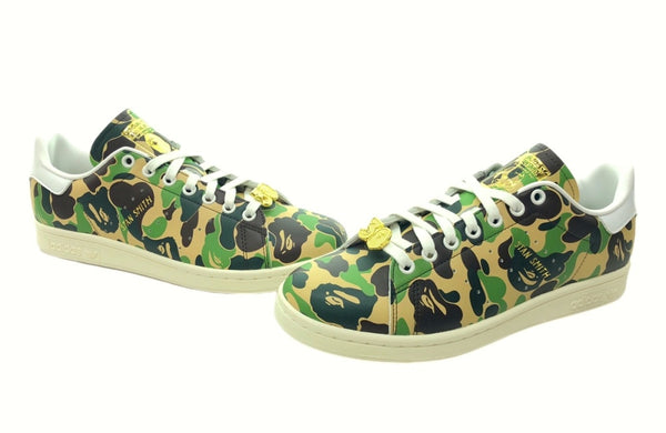 アディダス adidas 23年製 STAN SMITH ABC Camo スタン スミス カモ A BATHING APE ア ベイシング エイプ 迷彩 IG8949 メンズ靴 スニーカー マルチカラー 26cm 104-shoes125