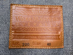 ウエアマスターズ WEARMASTERS Lot.200 Denim Jacket 大戦モデル 月桂樹ボタン 針シンチ デニムジャケット Gジャン 濃紺 サイズ 40 ジャケット 無地 ネイビー 104MT-2014