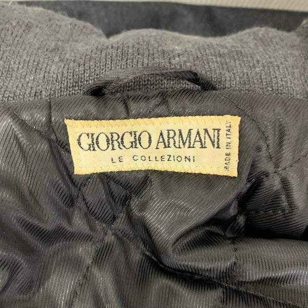 ジョルジオアルマーニ GIORGIO ARMANI フード付き フルジップコート ジャケット ブラック 201MT-4349