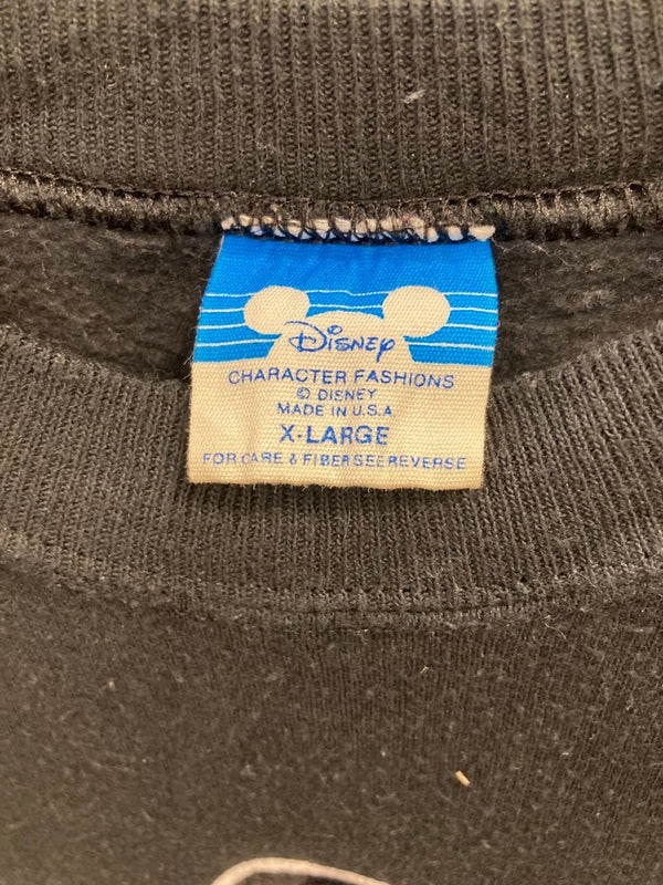 ヴィンテージ vintage 80s Disney ディズニー Mickey ミッキー  US古着 黒 XL スウェット ブラック LLサイズ 101MT-3131