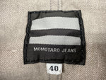 桃太郎ジーンズ MOMOTARO JEANS TRUCKER JACKET トラッカージャケット トラッカーシャツ  リネン 麻 フロントボタン BEIGE G320191 SIZE40 ジャケット 無地 ベージュ 104MT-684