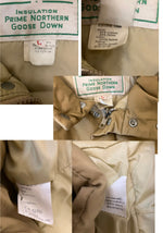エルエルビーン L.L.Bean 60's~70's 60～70年代 筆記体タグ ダウンジャケット グースダウン VINTAGE ヴィンテージ 21013B TAN ジャケット ベージュ Lサイズ 101MT-4685