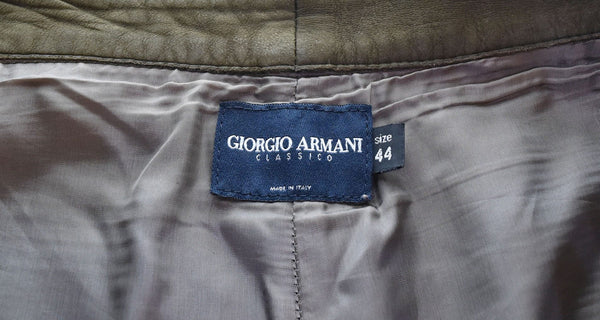 ジョルジオアルマーニ  GIORGIO ARMANI ラムレザー レザーパンツ ボトムスその他 ブラウン 44 103MB-549