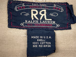 ダブルアールエル RRL 90s 90年代 三ツ星タグ サファリジャケット フロントボタン ヴィンテージ VINTAGE ラルフローレン RALPH LAUREN コットン USA製 BROWN 茶色 BEIGE ベージュ ジャケット ブラウン Mサイズ 104MT-2041