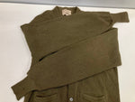 ヴィンテージ vintage 50's～60's 50～60年代 TOWNE AND KING アルパカ ニット カーディガン 44 カーディガン カーキ 101MT-5023