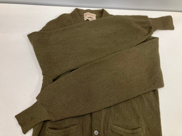 ヴィンテージ vintage 50's～60's 50～60年代 TOWNE AND KING アルパカ ニット カーディガン 44 カーディガン カーキ 101MT-5023