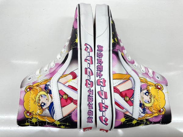 バンズ VANS × 美少女戦士 セーラームーン コラボ AUTHENTIC オーセンティック ハイカット 8ホール レースアップ PINK 721356 レディース靴 スニーカー 23.5cm 104S-913